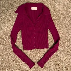 Urban outfitters collared sweater top